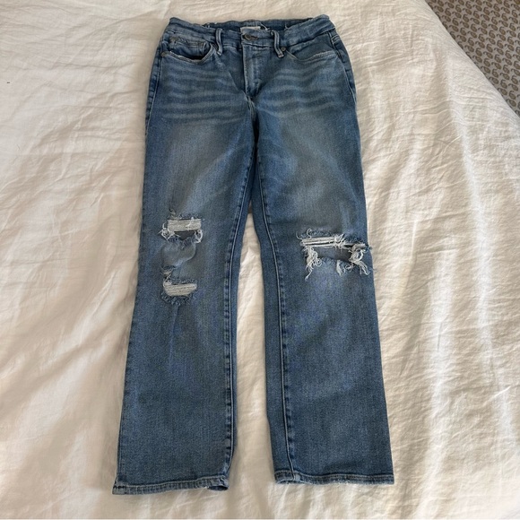 GOOD AMERICAN ALWAYS FITS GOOD LEGS STRAIGHT JEANS - Picture 1 of 4